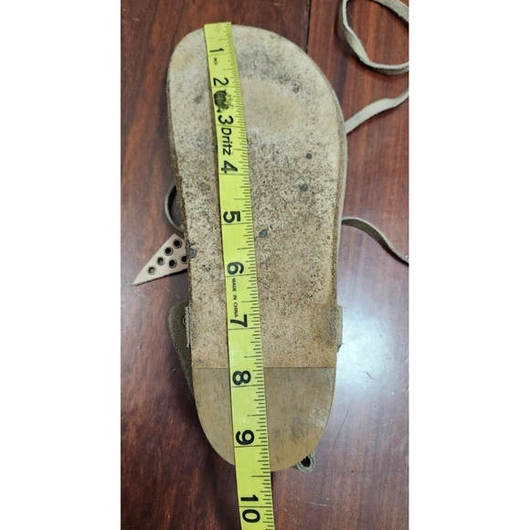 Isabel Marant Suede Studded LaceUp Sandals Women’s Sze 38 Leather Boho Gladiator - Picture 12 of 16